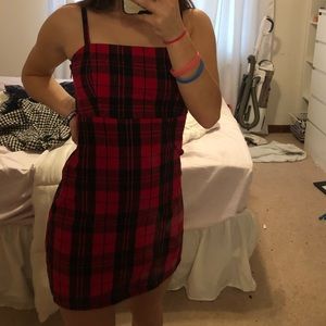 hollister plaid dress
